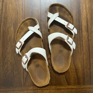 Kids White Birkenstock Sandals